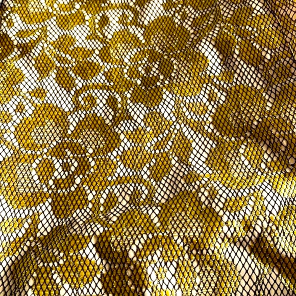 Size 12 SHEIKE. GOLDEN FORAL BROCADE TROUSERS. Luxury Fabric - Picture 6 of 7